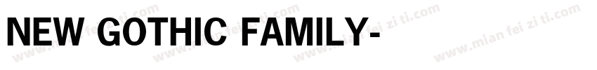 NEW GOTHIC FAMILY字体转换